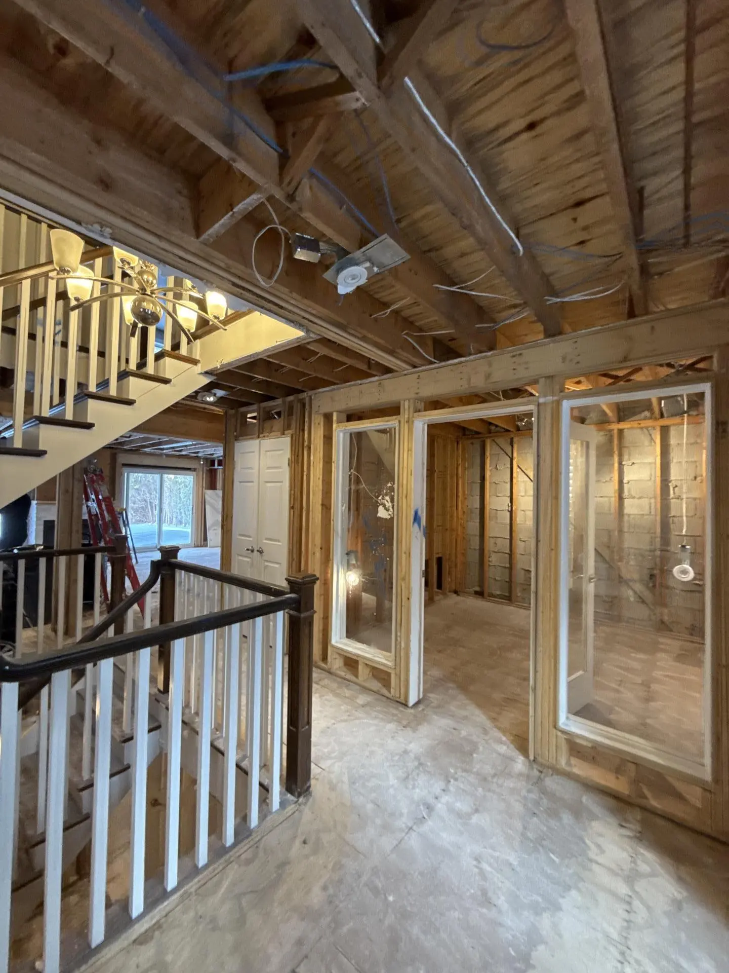 Image of the inside of a house that is being restored.