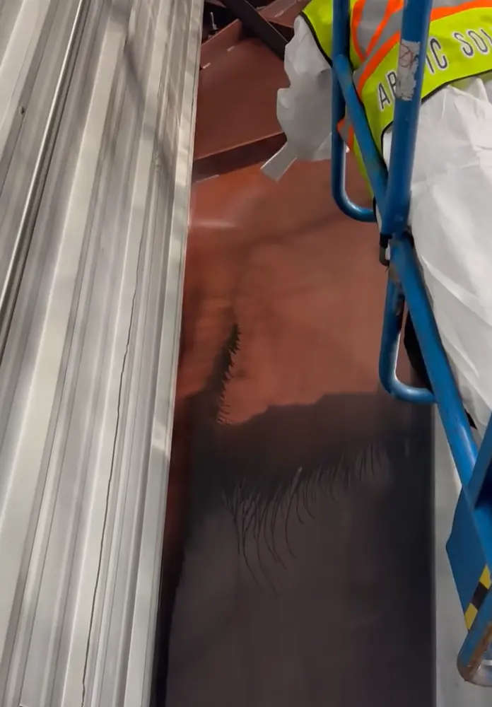 Contractor working on a job site