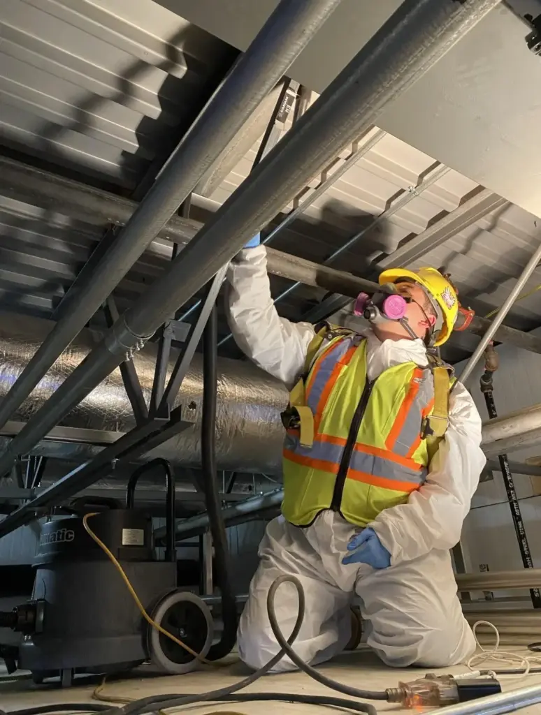 Contractor working on a job site